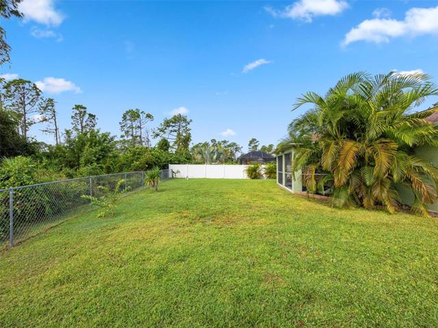 Fully fenced in yard.