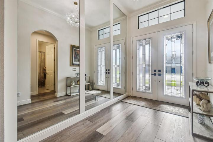 Glass Walled Foyer