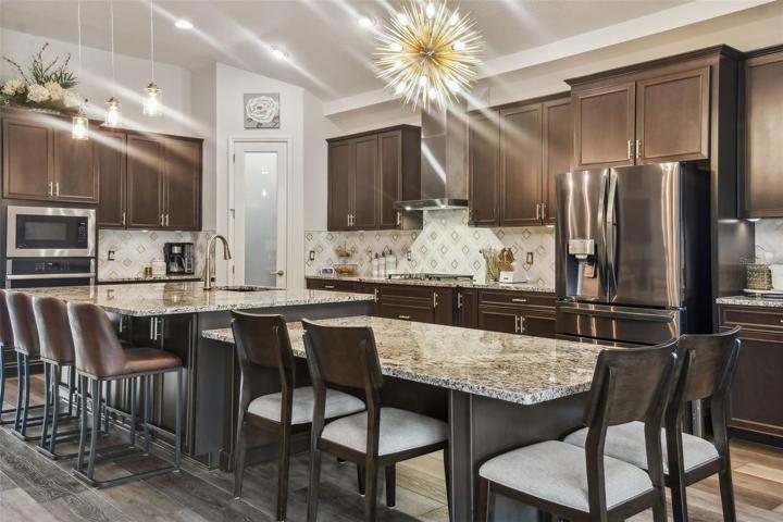 Custom Island and Eating Area