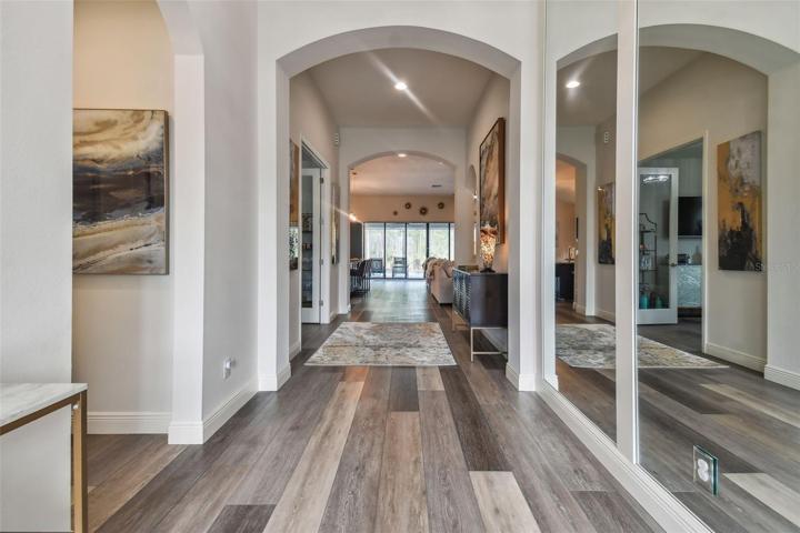 Open Floor Plan with Beautiful Pool View