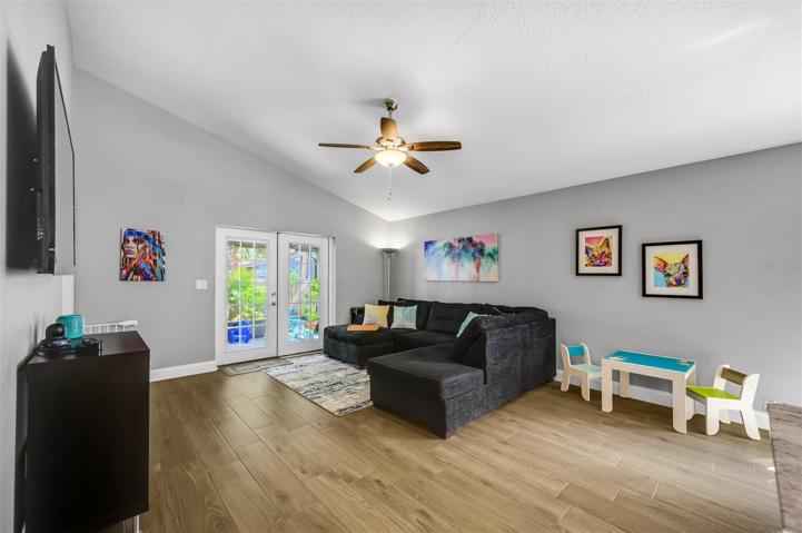 Plenty of room for everyone in the family room