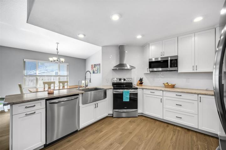 All stainless steel appliances