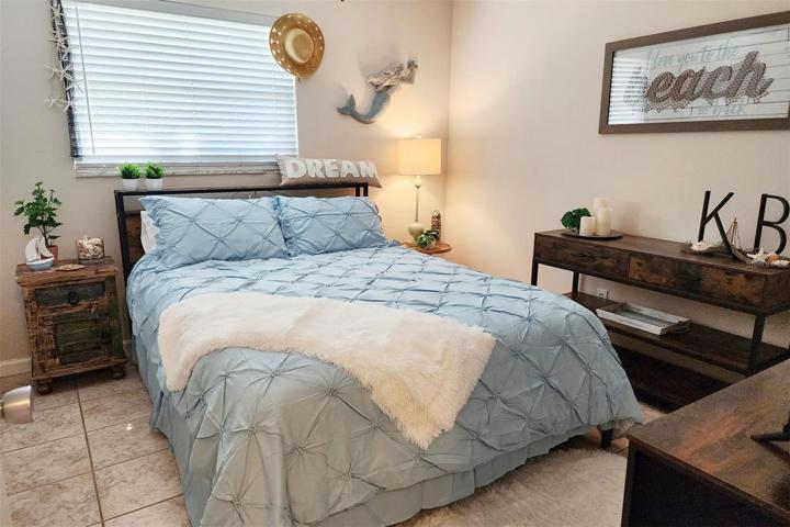 One of two bedrooms