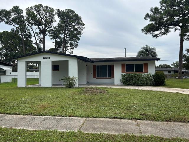 Front View with Carport