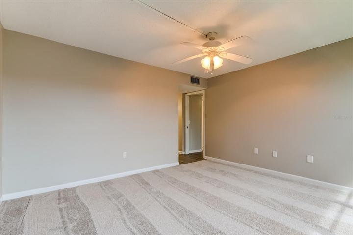 Master bdrm leads to master closet and master bath