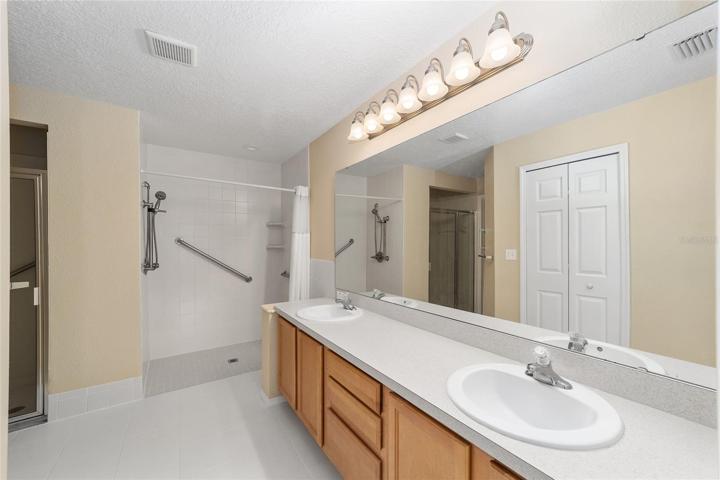 Master bath with 2 showers