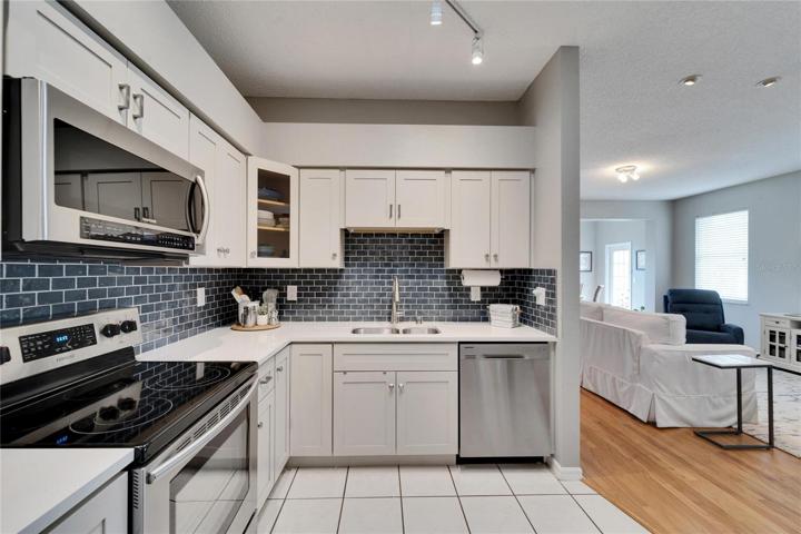Plenty of storage space in this kitchen.