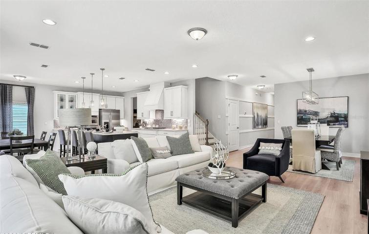 Model Home Design Only. Pictures and furnishings are for illustrative purposes only. Elevations, colors and options may vary. Furniture is for model home staging only.