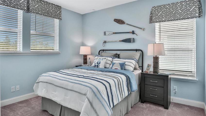Model Home Design Only. Pictures and furnishings are for illustrative purposes only. Elevations, colors and options may vary. Furniture is for model home staging only.