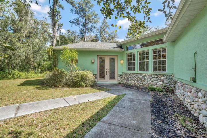 The front entrance to the home is hidden from view.