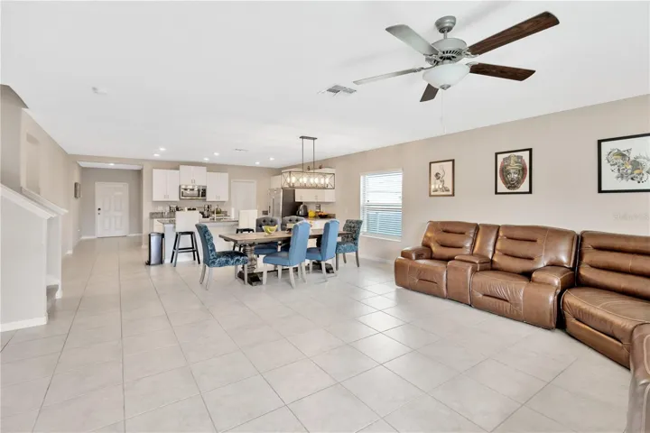 Virtually Staged Living/Dining Room Combo