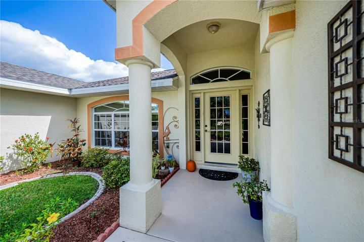 Inviting front entrance