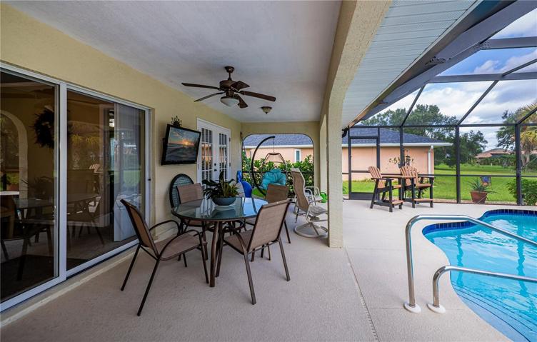 covered lanai area