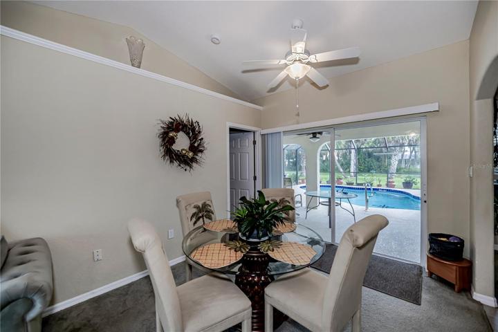 formal dining opens to the lanai