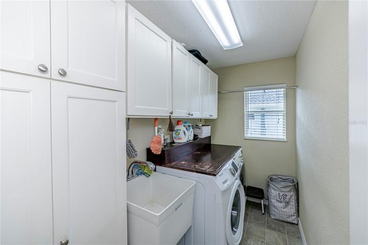 inside laundry/utility room