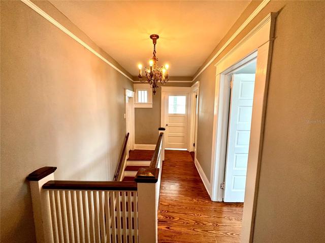 Upstairs hallway and stairs