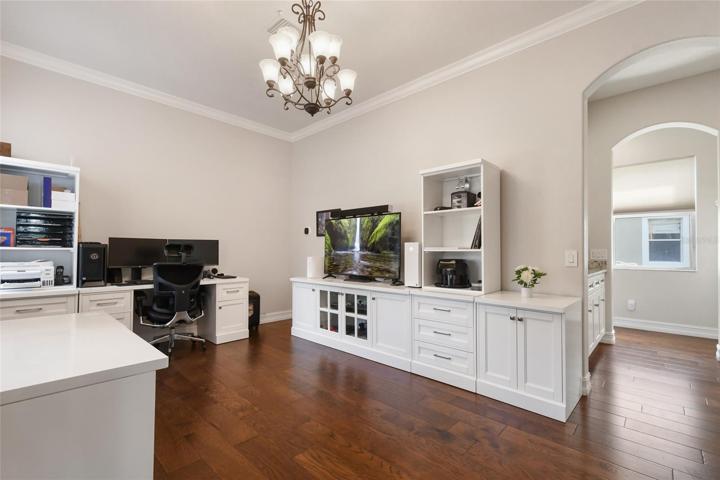 From the dining room( currently used as an office) to the right you will find a great drop zone for keys, school supplies etc.