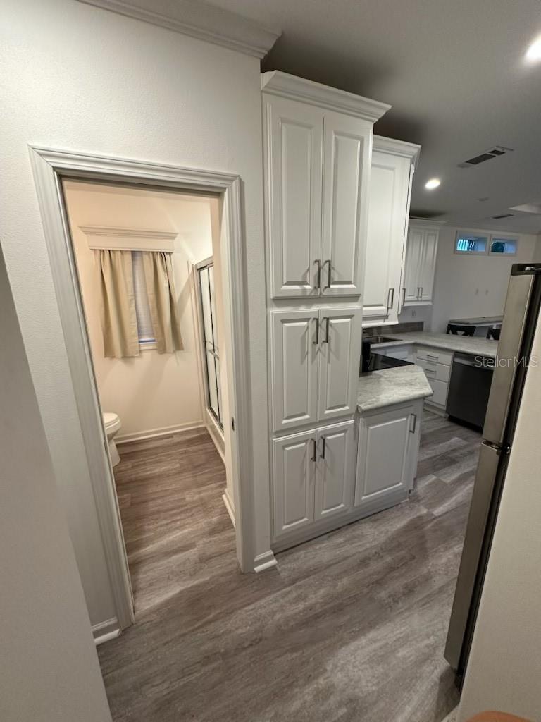Bathroom from hallway