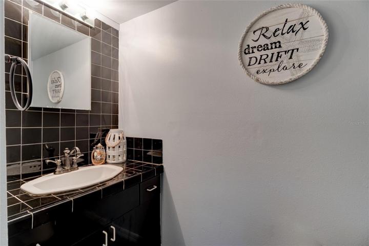 Downstairs half bath