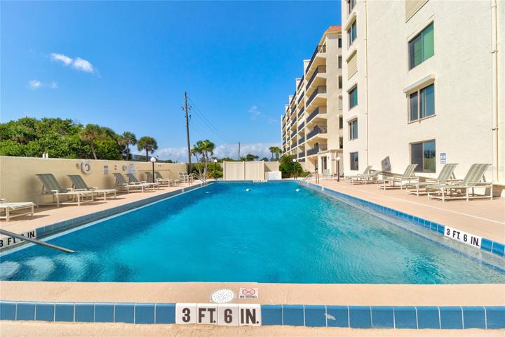 Private heated pool for residents