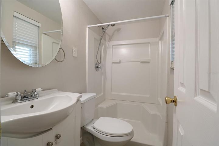 Private master bathroom