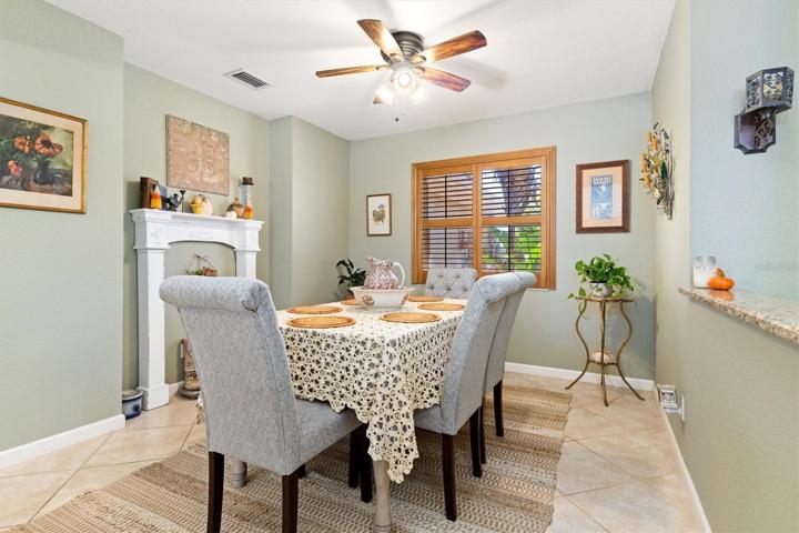 The front dining area.