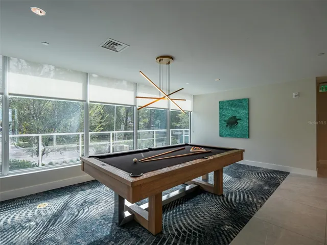 Billiards in the club house