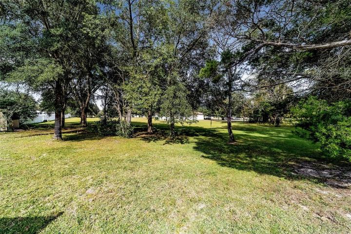 Church backyard behind house with a gate!