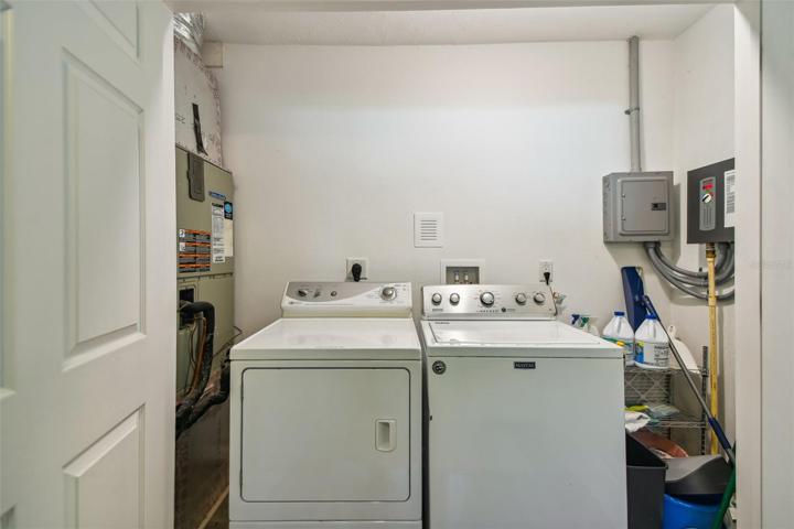 Indoor laundry with easy access from guest bedroom