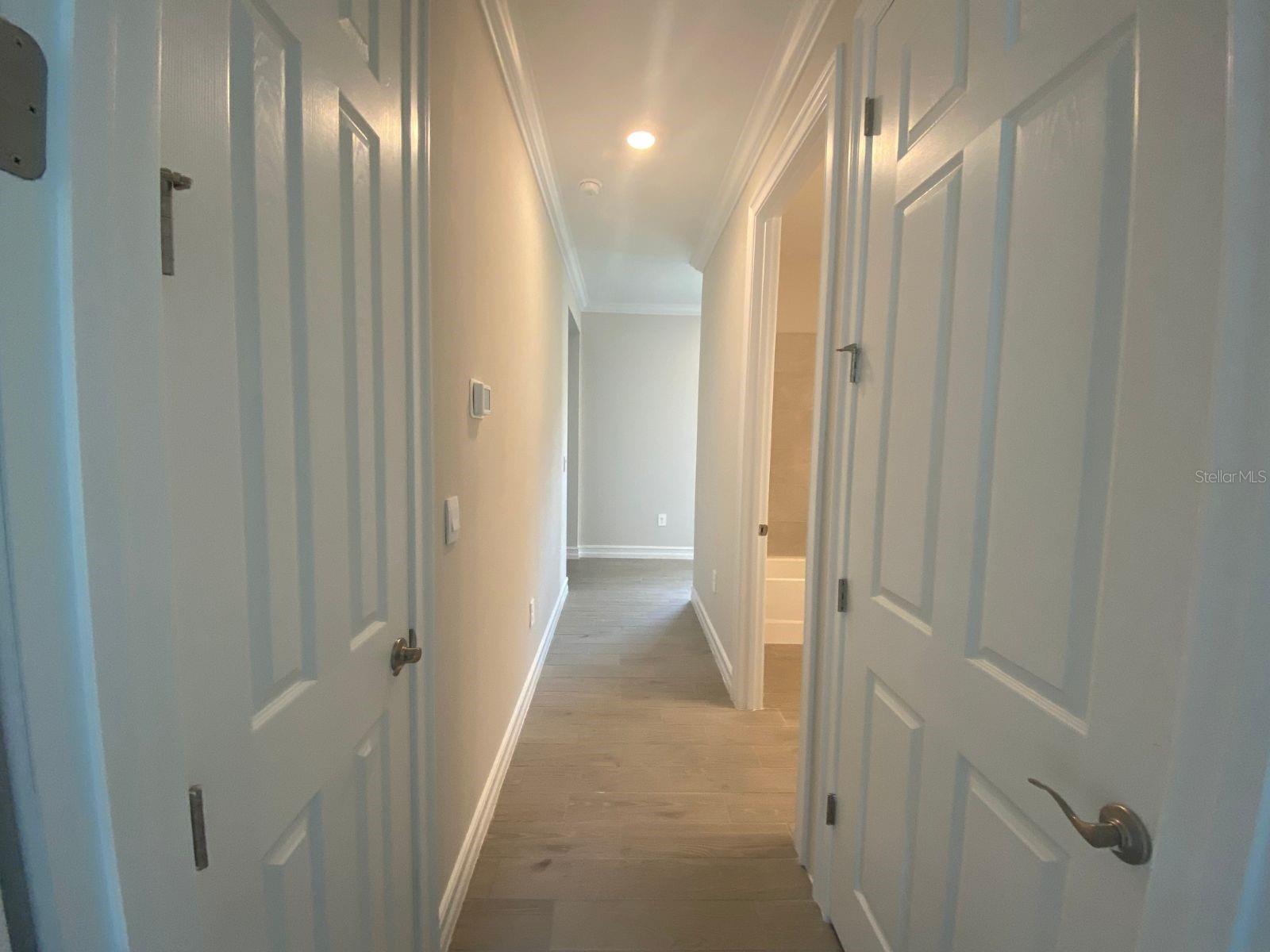 Hallway to the 2nd & 3rd Bedrooms