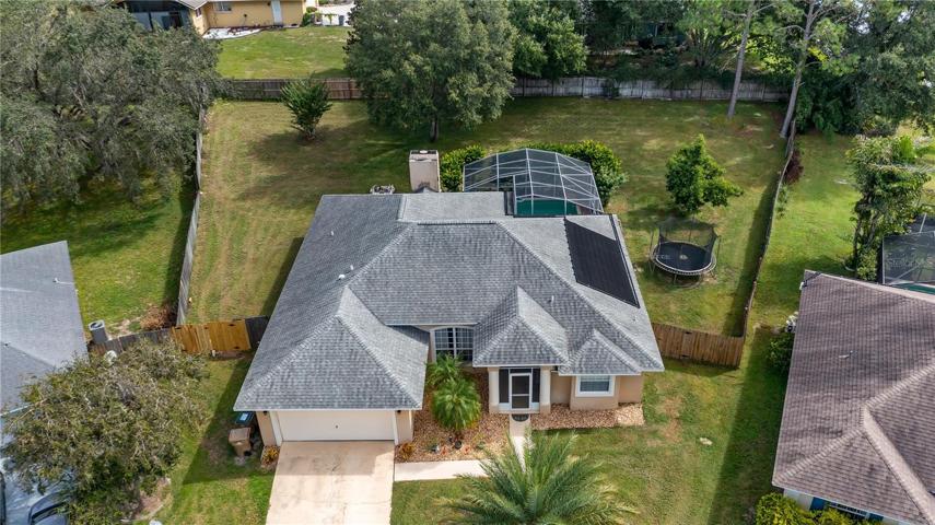 Aerial of 10521 Ollie Ct. Clermont, In Cul-De-Sac