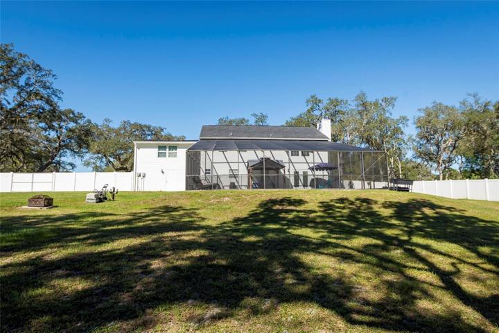 Rear view of home