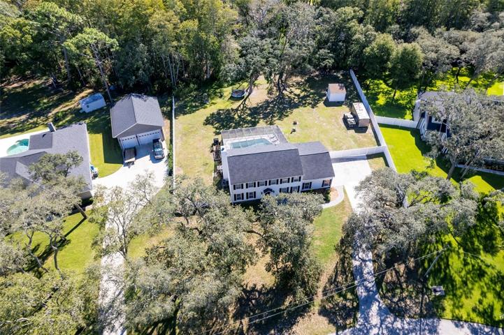 Overhead view of property
