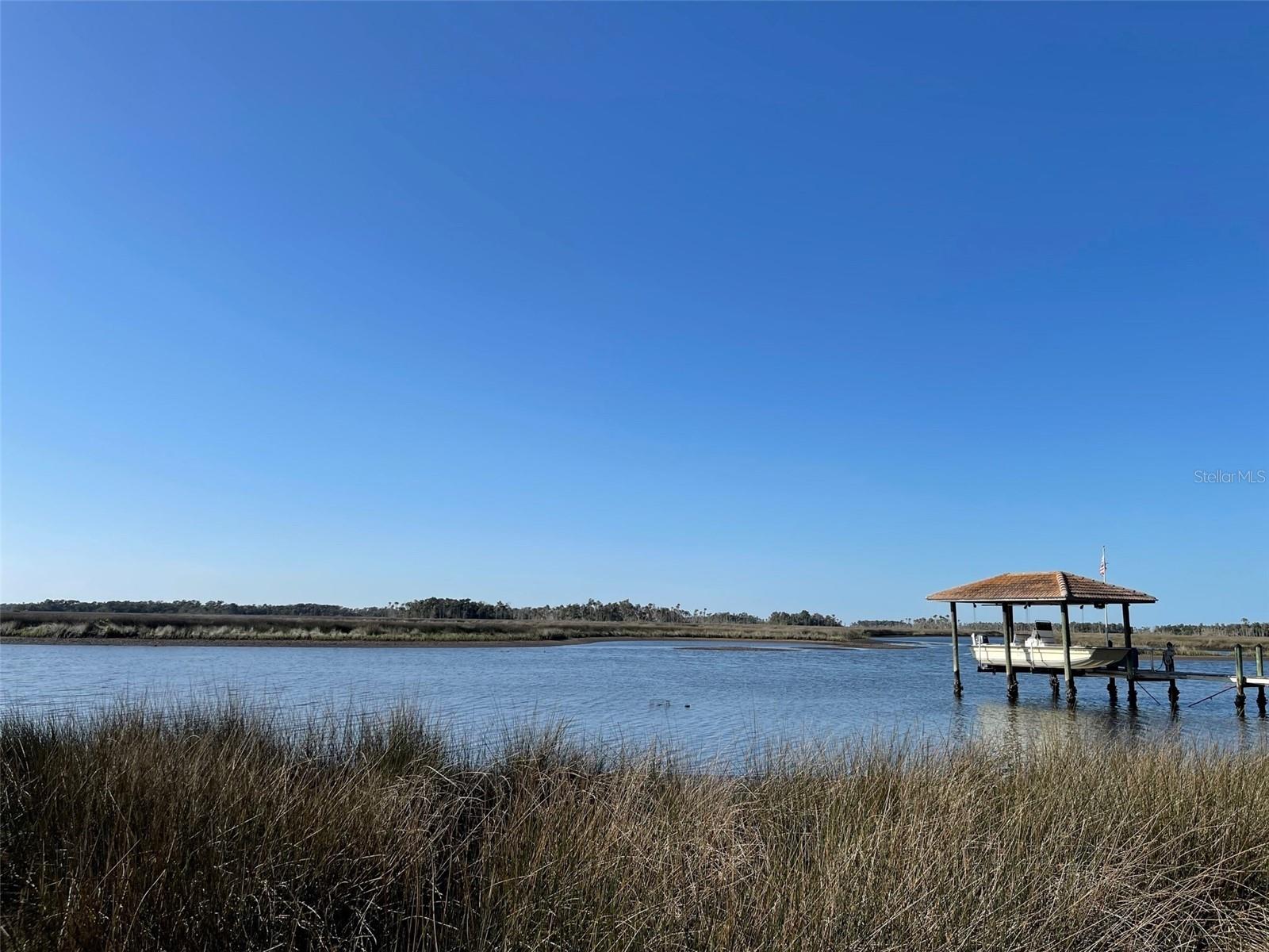 View of dock on other side of lot.