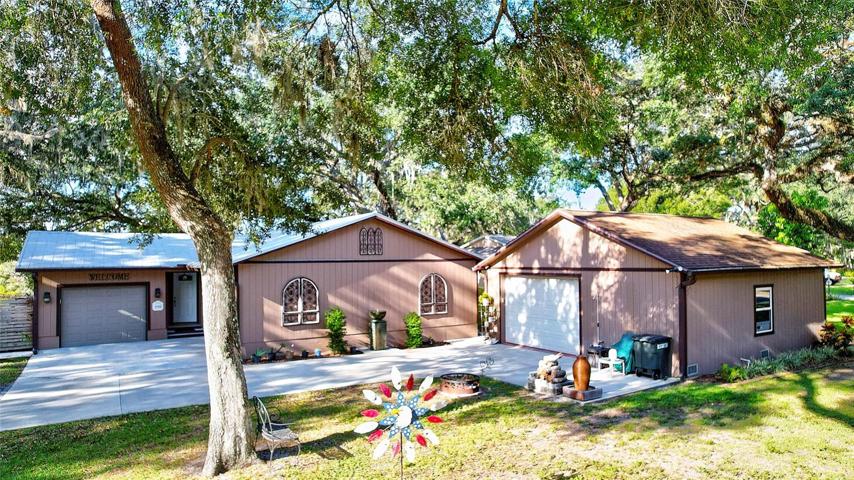Front of home with both garages
