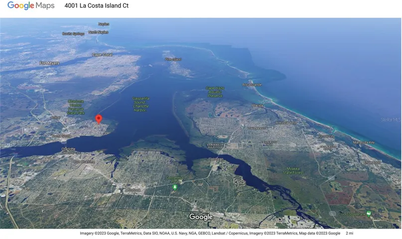 Looking south.  Close to Charlotte Harbor and the Gulf beaches