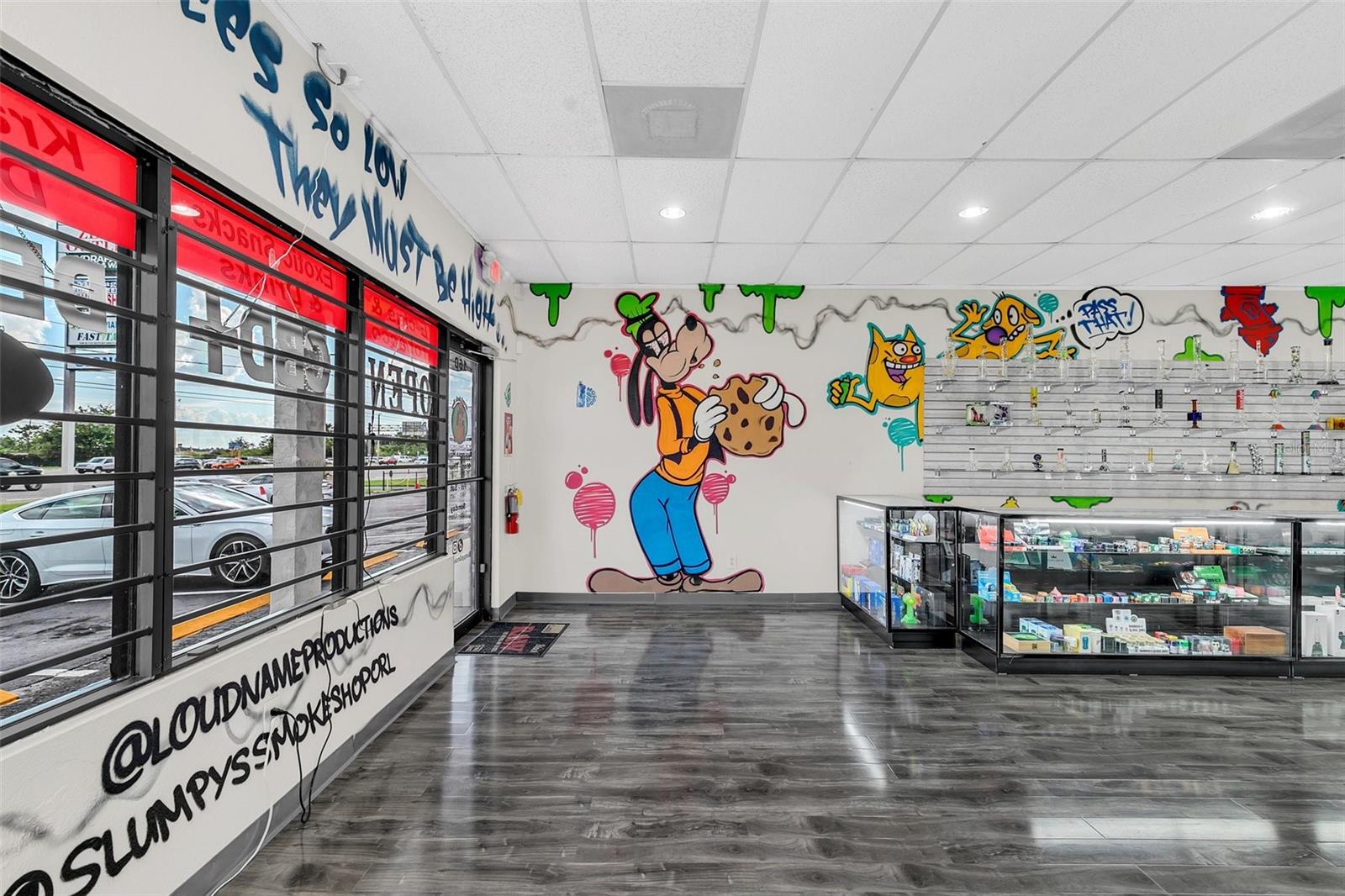 Right near entrance shop floor