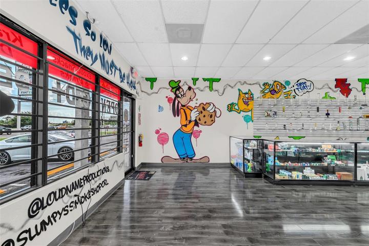 Right near entrance shop floor
