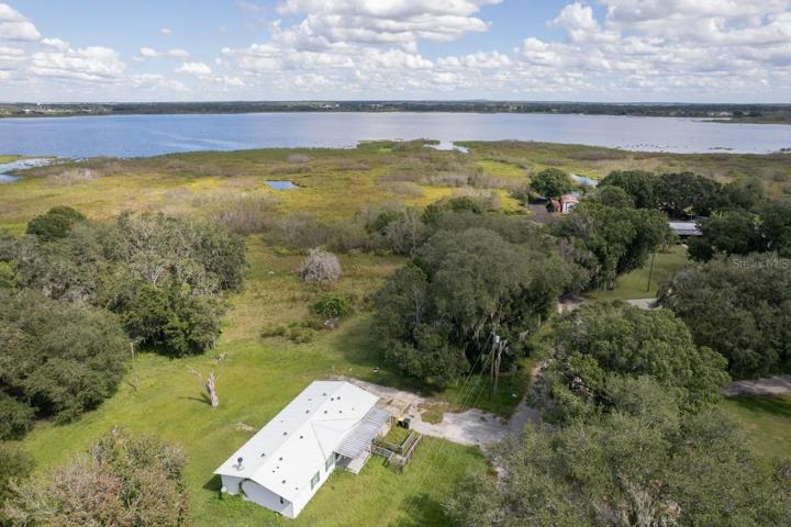 Aerial view of the home.