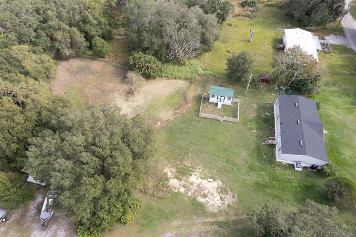 Aerial view of the home.