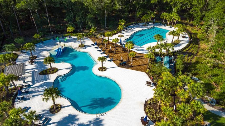 Two of three community pools