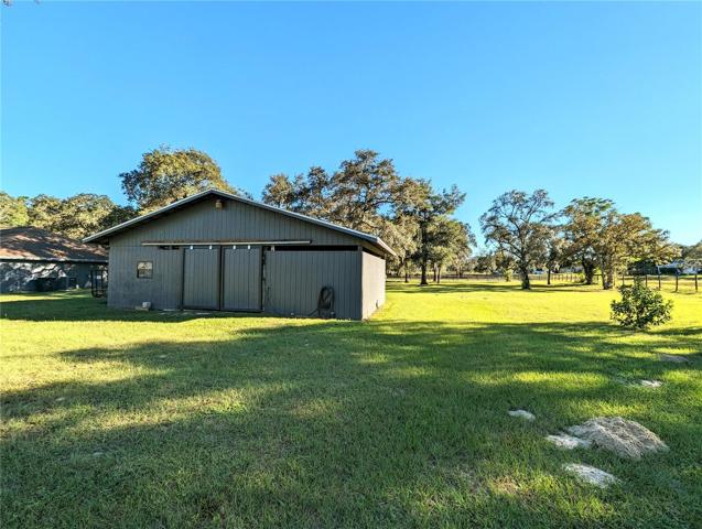 Back side of barn