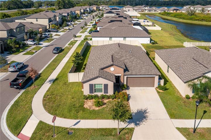 Aerial view of home