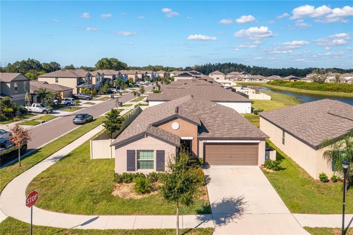 Aerial view of home