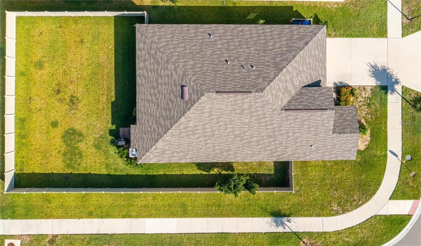 Aerial view of home