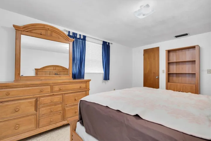 Primary bedroom with walk in closet