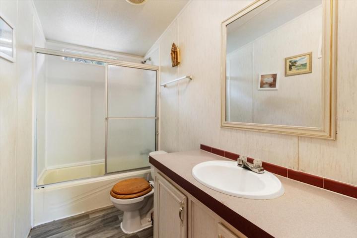 Bathroom #2 with new flooring