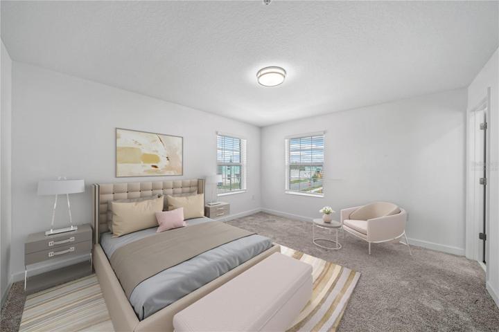Virtually staged - Upstairs primary suite