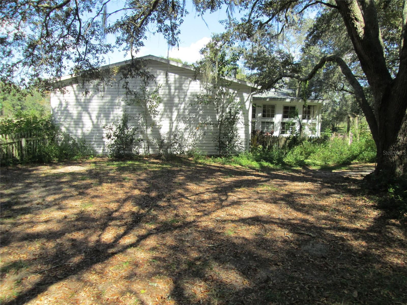 South side of home