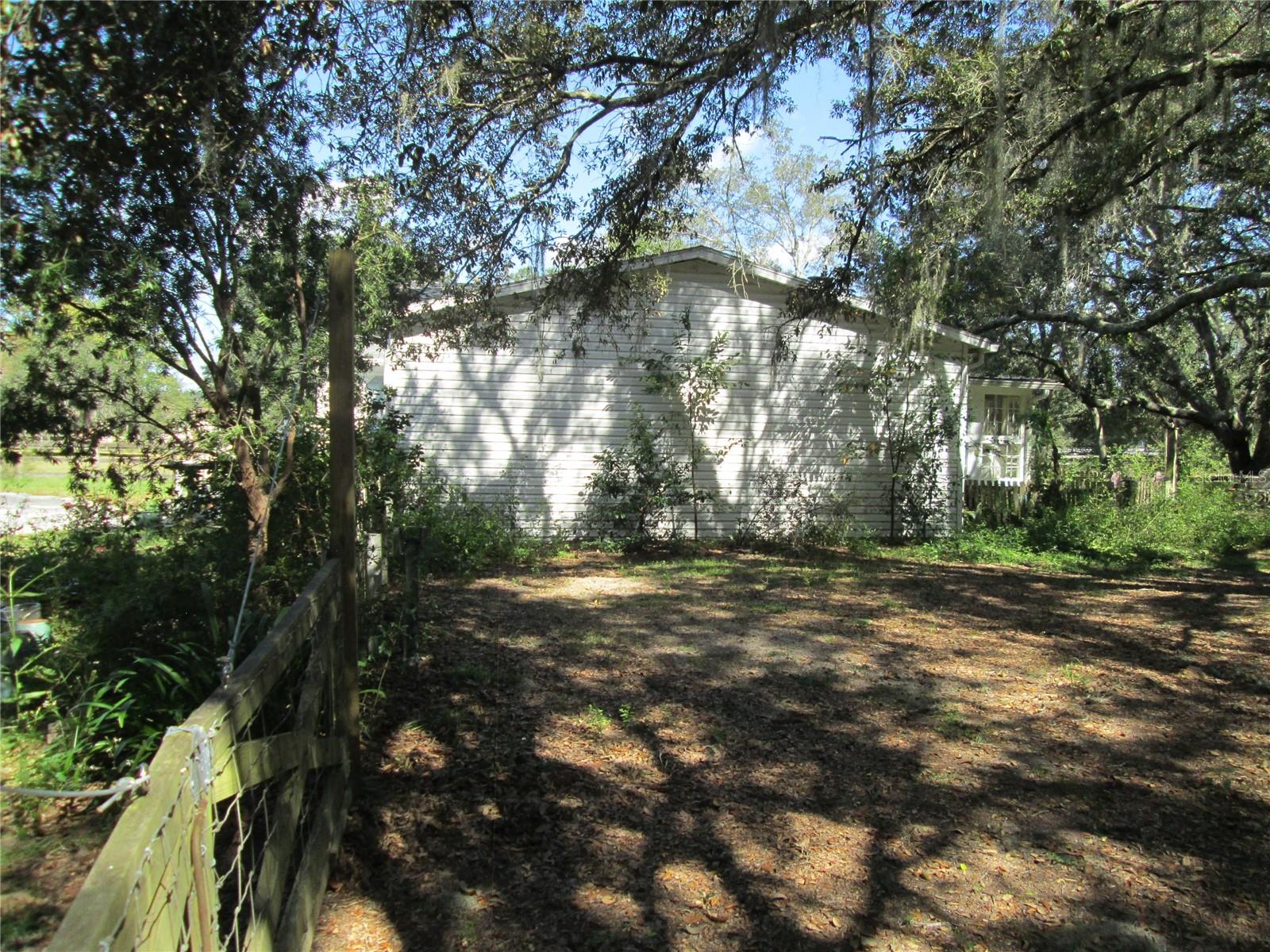 South side of home